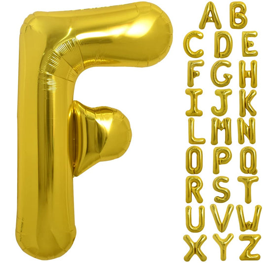 Toniful 40-inch gold letter F balloon ready for bold party decor