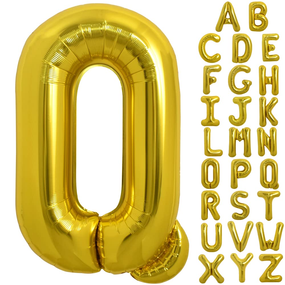 TONIFUL 40inch gold Q balloon, a dramatic foil focal point for parties.