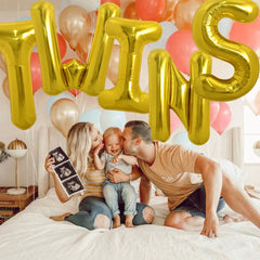TONIFUL 40 inch gold S balloon forms a striking backdrop for graduations