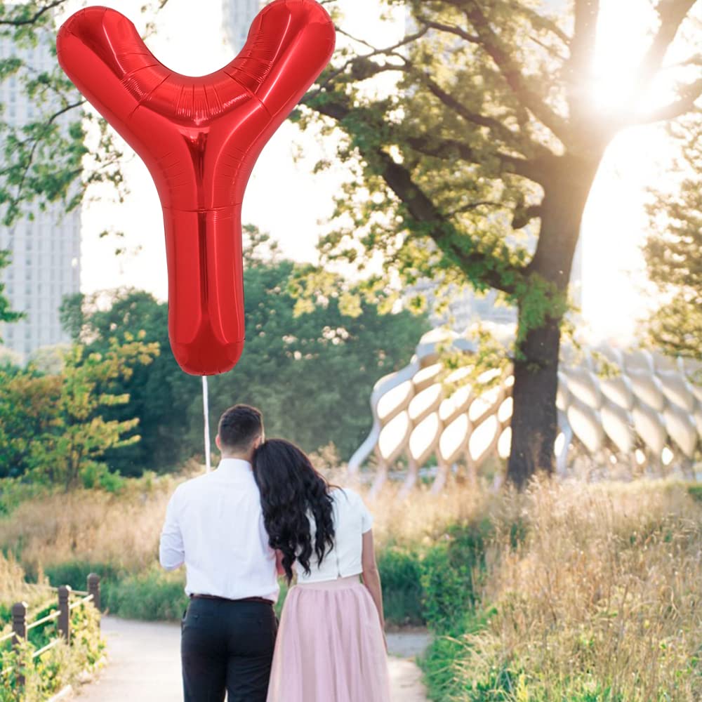 TONIFUL 40 inch red letter balloon portrait shot at celebration