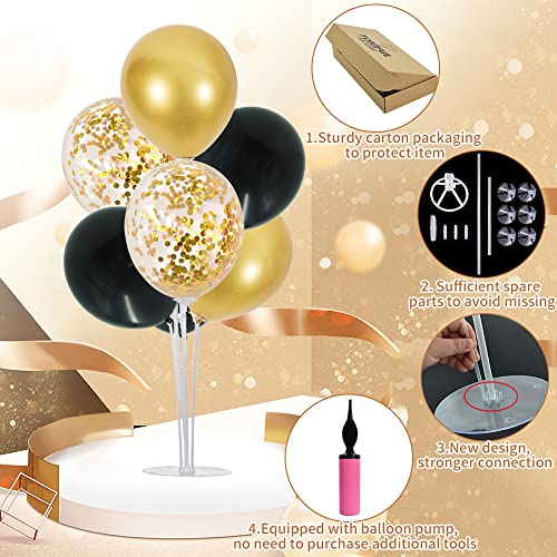 TONIFUL 48-piece balloon set in gold and black for themed decor