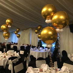 TONIFUL 4D gold balloon 15inch, eye-catching table centerpiece.