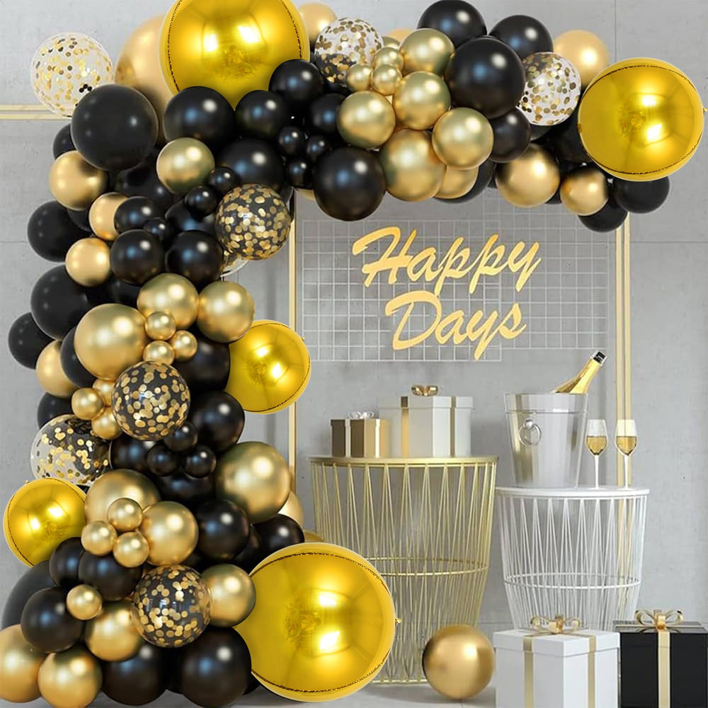 TONIFUL 4D gold balloon 18inch, versatile for arches and backdrops.