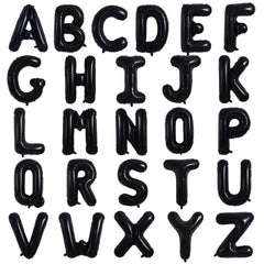 TONIFUL a-z black foil balloons for bold alphabet phrases