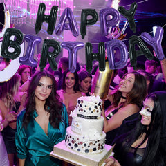 TONIFUL banner displayed in kitchen for a festive birthday celebration