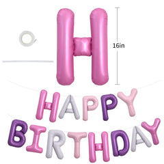TONIFUL Birthday banner with straw and ribbon for quick, mess-free party setup