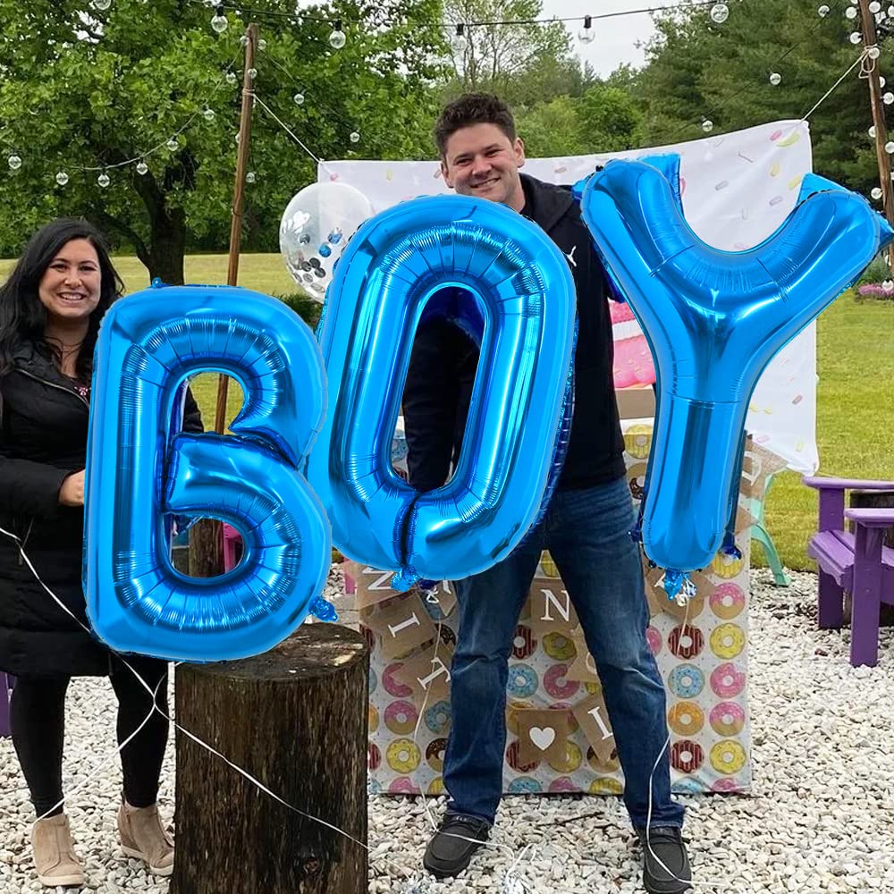 TONIFUL birthday decor blue letter balloon elevates party ambiance.