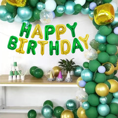 TONIFUL birthday party decor package includes straw and ribbon for setup.