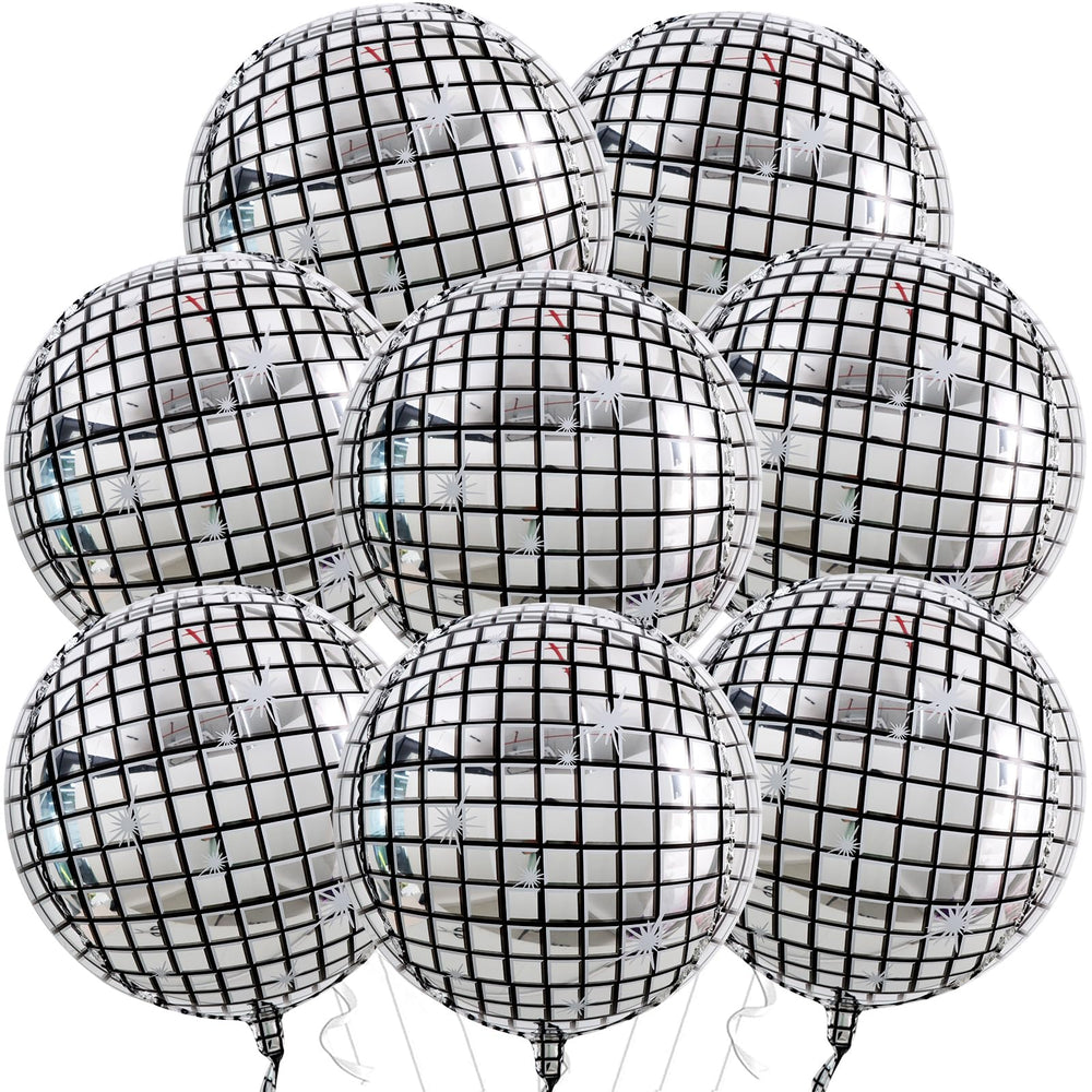 TONIFUL disco balloon 22inch silver for festive party decor