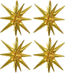 Toniful explosion star balloons 22inch gold create stunning backdrops.