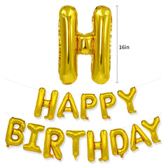 TONIFUL foil letter balloons 16 inch spell 'HAPPY BIRTHDAY' for celebrations.