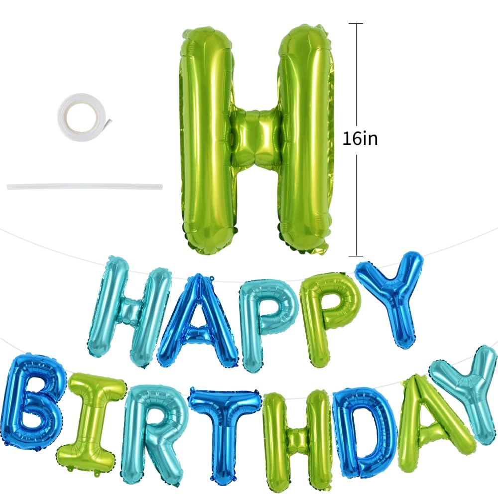 TONIFUL foil letter balloons spelling HAPPY BIRTHDAY for eye-catching celebrations.