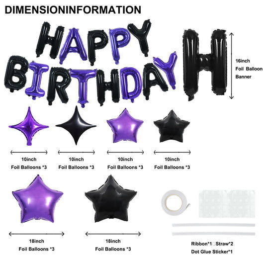 TONIFUL foil star balloons 18pcs to brighten any party setting