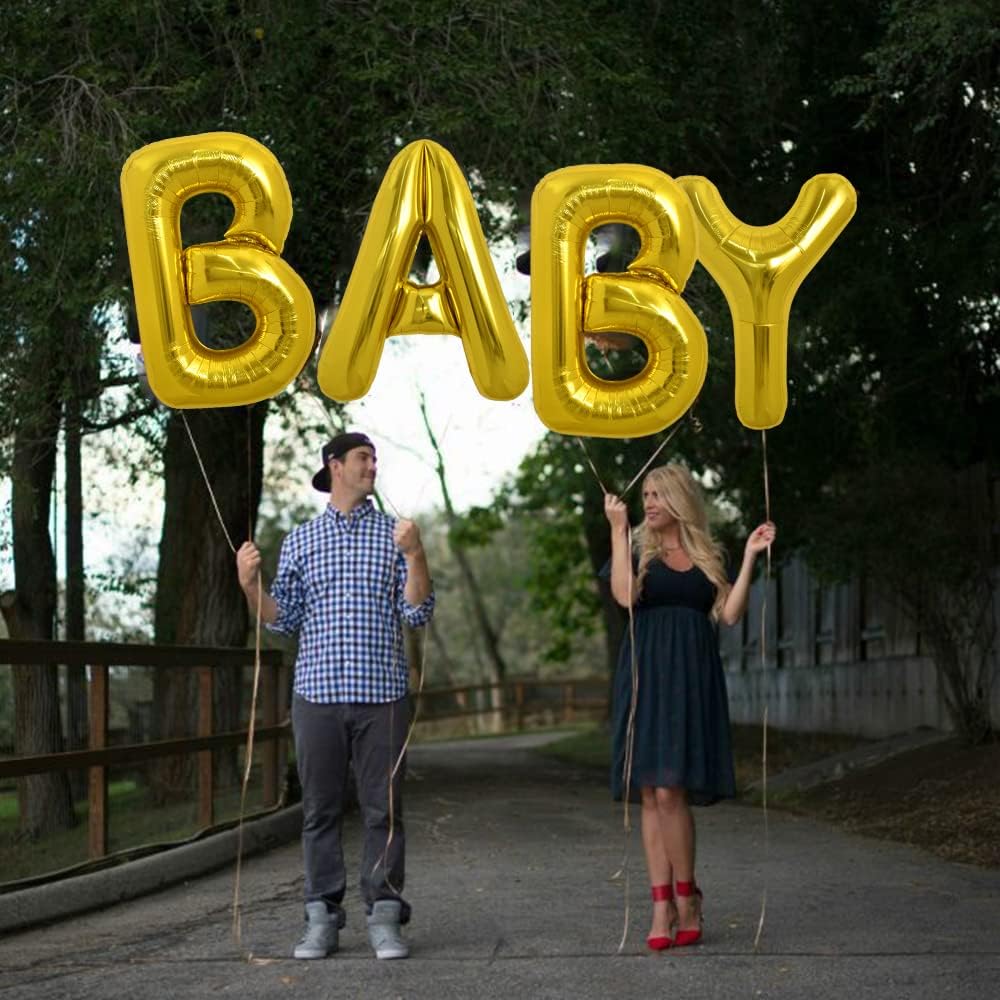 TONIFUL giant gold letter A balloon serves as a striking graduation prop.