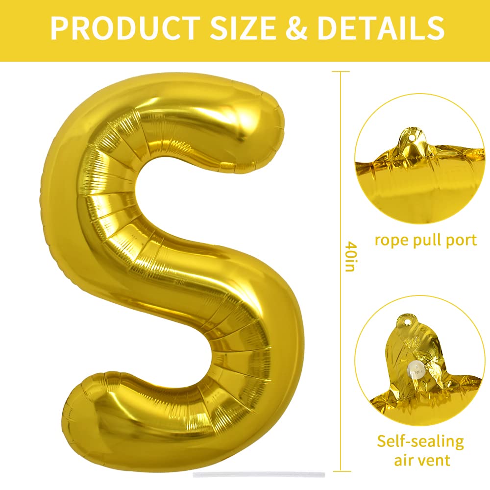 TONIFUL gold foil balloon adds glamorous focal point to celebrations