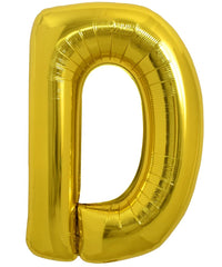 TONIFUL Gold Letter D balloon 40inch creates a bold focal point for parties and photos.