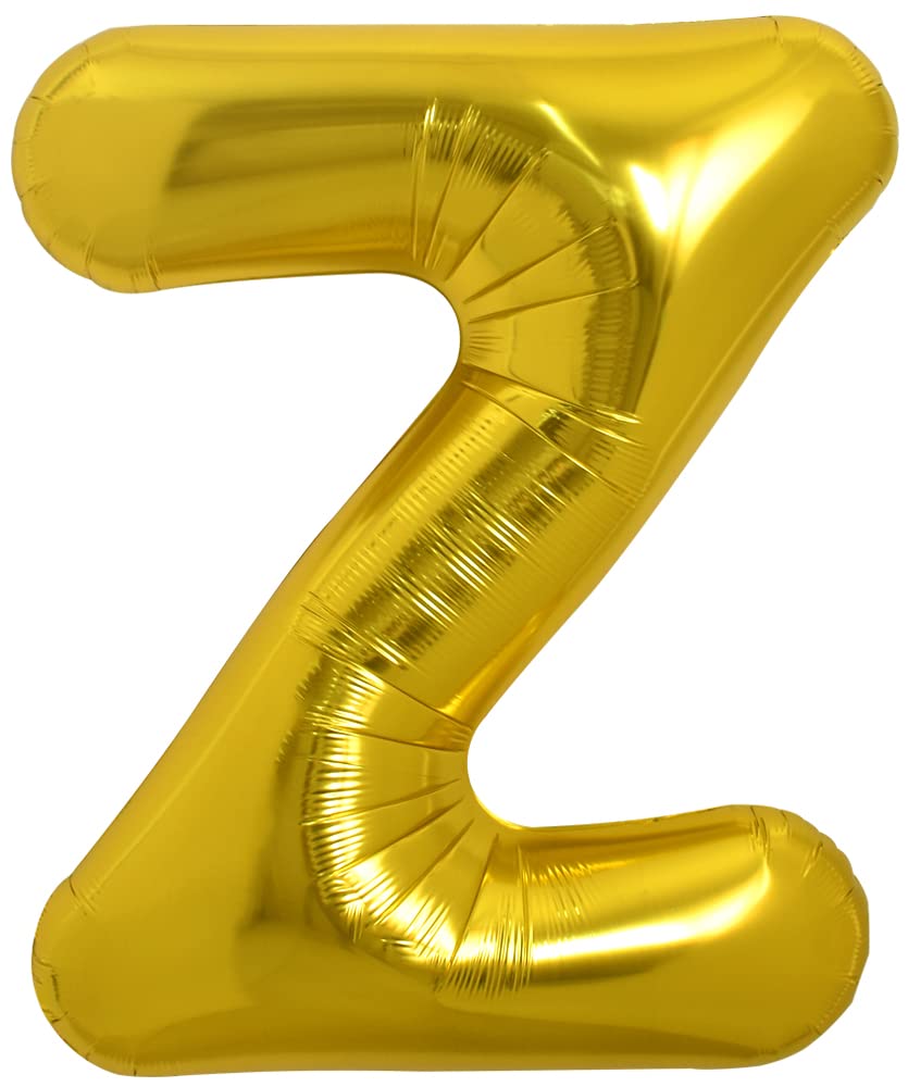TONIFUL gold letter Z balloon 40-inch for impressive photos