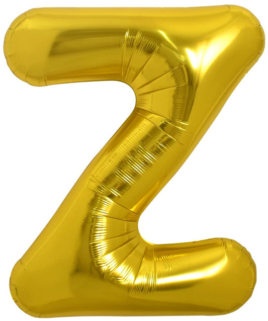 TONIFUL gold letter Z balloon 40-inch for impressive photos