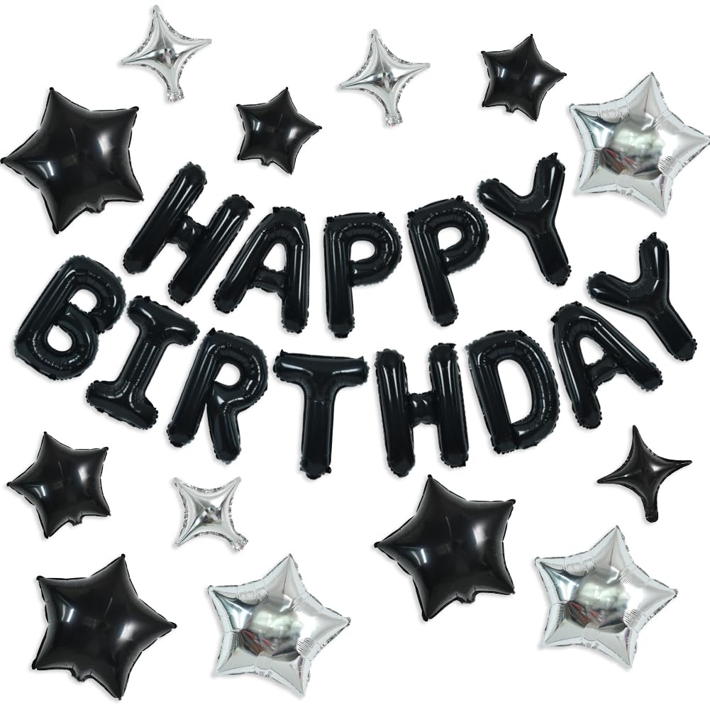 TONIFUL Happy Birthday banner-16inch-letters-foil enhances celebration photos