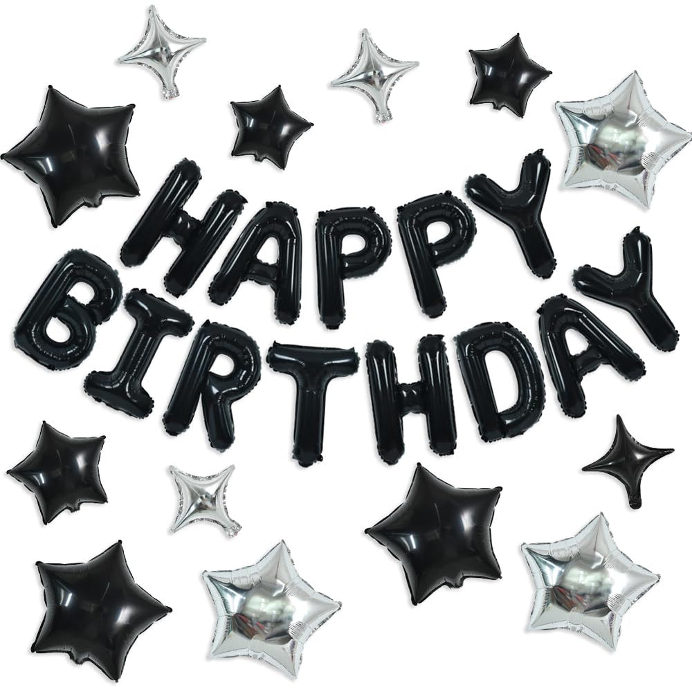 TONIFUL Happy Birthday banner-16inch-letters-foil enhances celebration photos