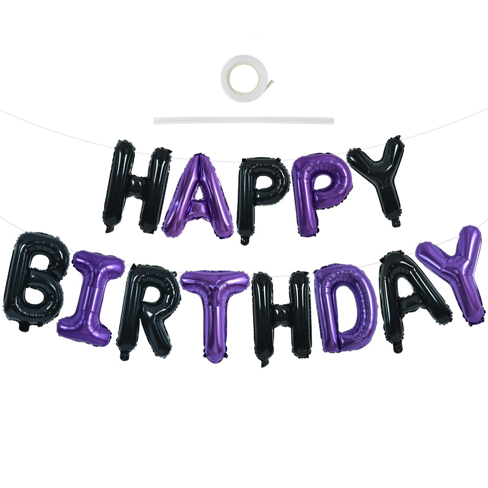 TONIFUL Happy Birthday 16-inch foil letter banner for bold party decor