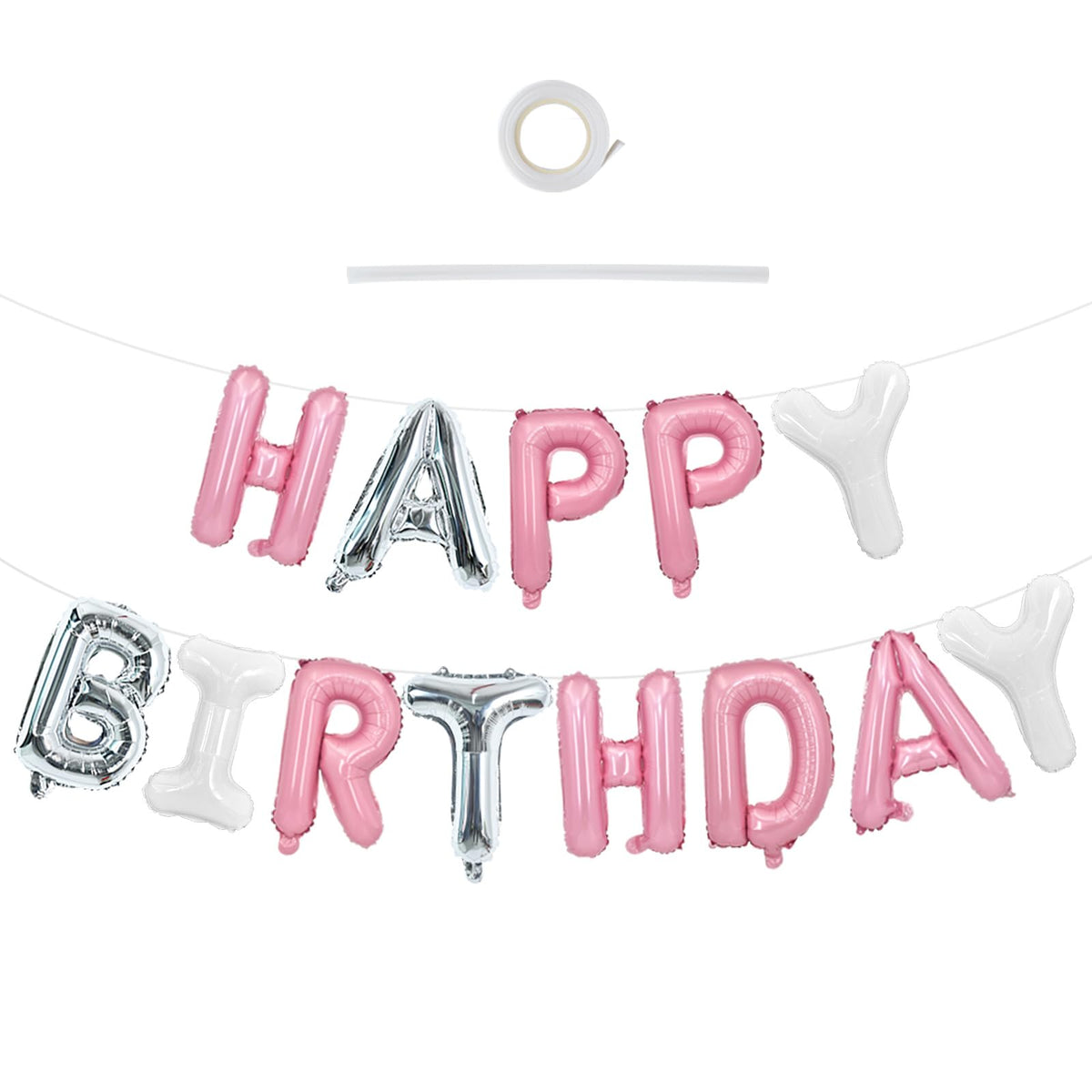 TONIFUL Happy Birthday foil banner for festive photos