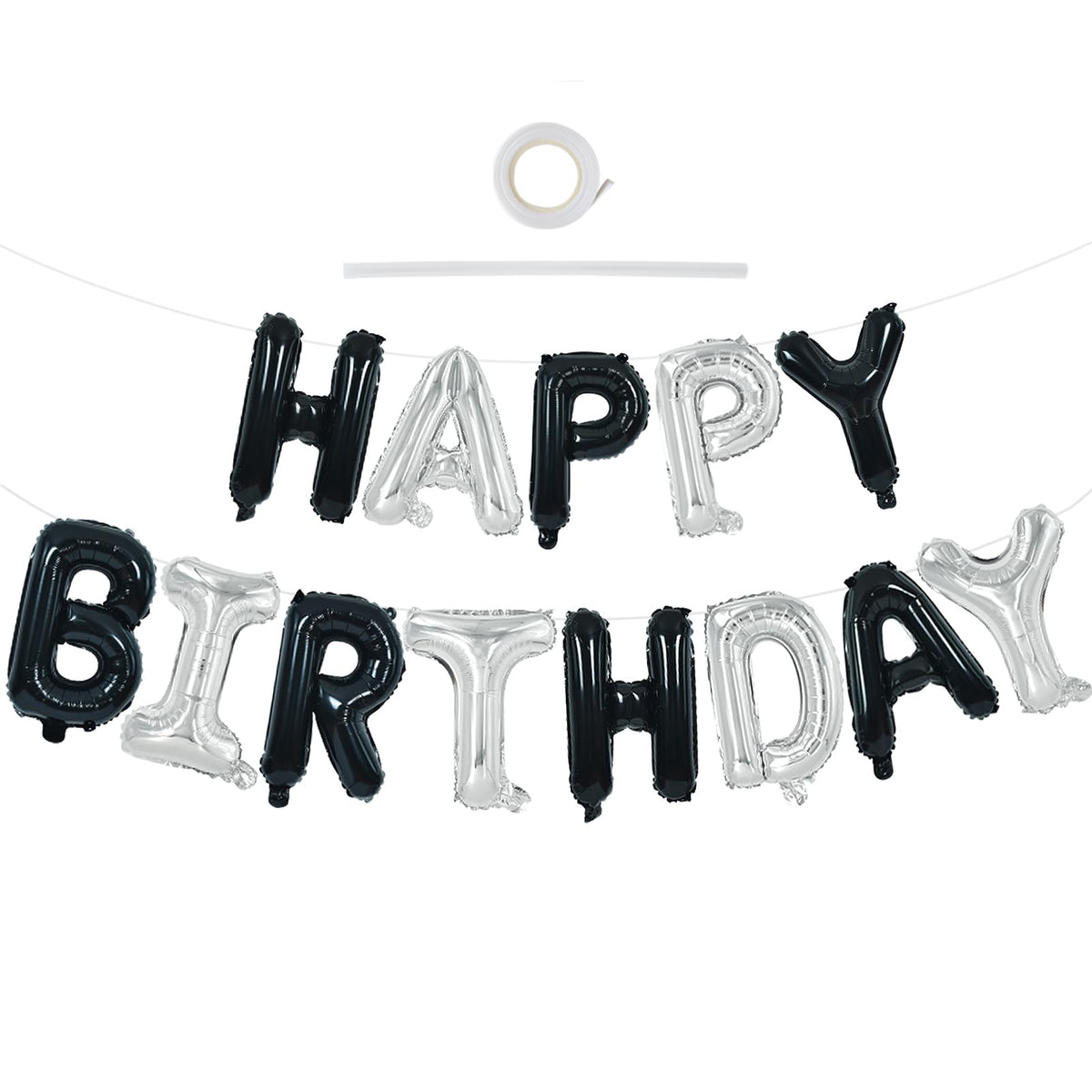 TONIFUL Happy Birthday banner letters for vibrant, reusable party décor.