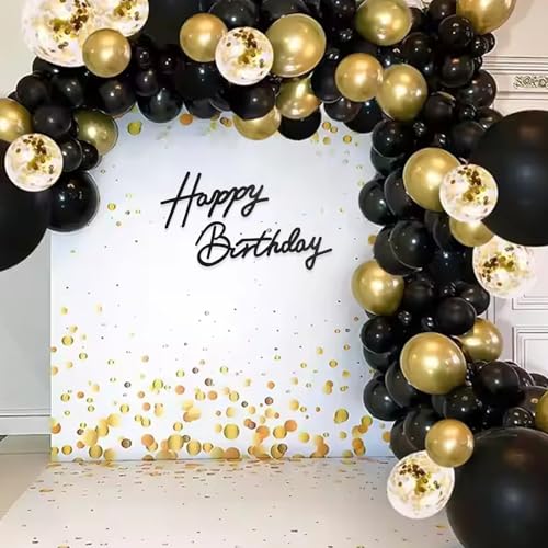 TONIFUL backdrop banner setup against a wall for a birthday celebration