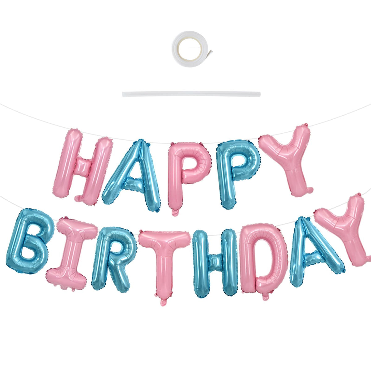 TONIFUL Happy Birthday foil letters banner for bright, photo-ready party decor.