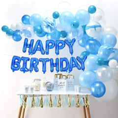 Toniful 16-inch letter balloons spell Happy Birthday for festive signs.