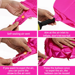 TONIFUL 2-number hot pink foil balloon creates photo-worthy moments.