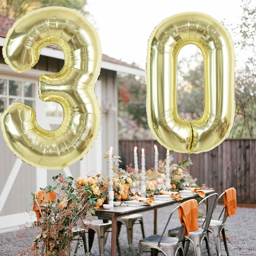 TONIFUL number balloon 0 for anniversary celebrations with premium shine