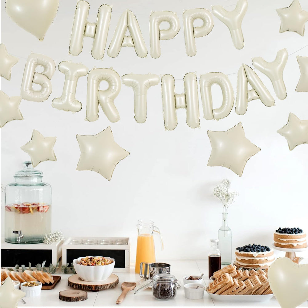 TONIFUL complete decoration set suitable for indoor or outdoor birthday celebrations