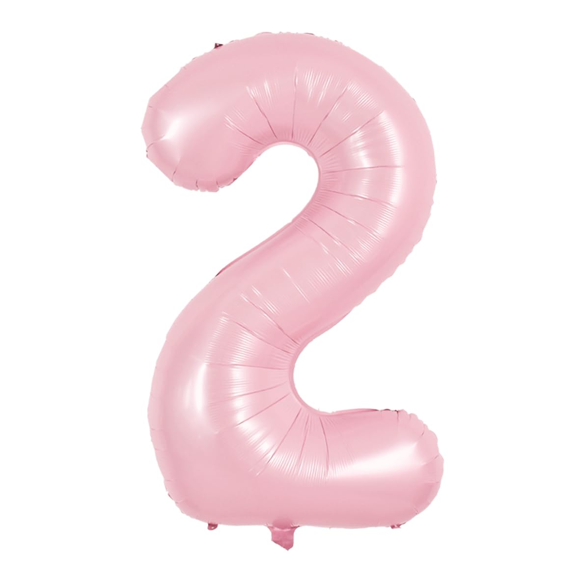 TONIFUL pastel pink number 2 foil balloon for photo-worthy birthday decor