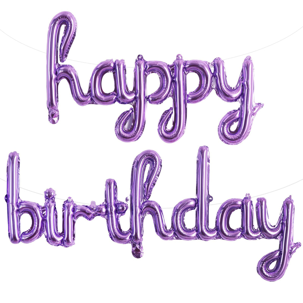 TONIFUL purple foil balloons banner for glamorous celebrations