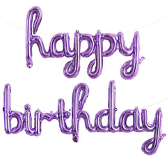 TONIFUL purple foil balloons banner for glamorous celebrations