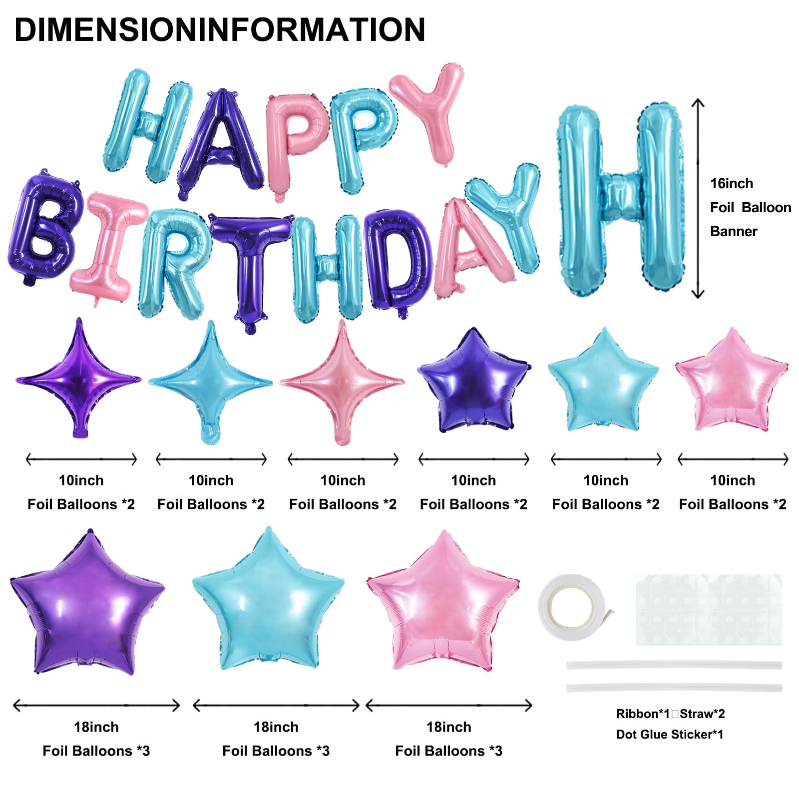 TONIFUL star balloons 18pcs add festive sparkle to any party