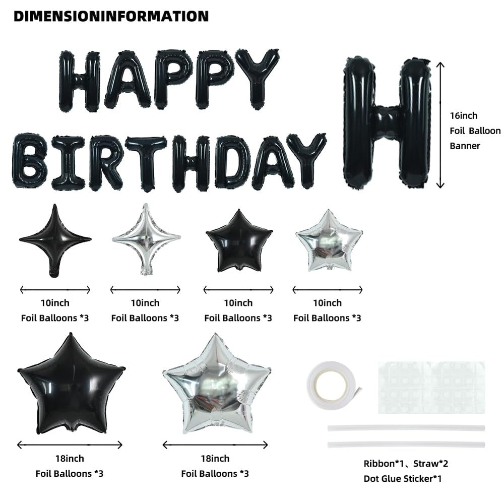 TONIFUL star balloons-foil-18pcs-set adds festive sparkle to indoor celebrations
