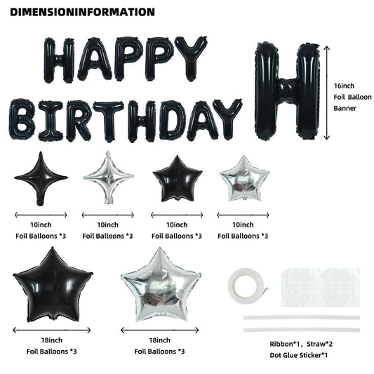 TONIFUL star balloons-foil-18pcs-set adds festive sparkle to indoor celebrations