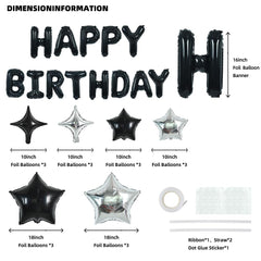TONIFUL star balloons-foil-18pcs-set adds festive sparkle to indoor celebrations