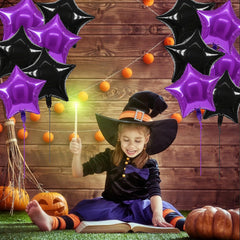 TONIFUL star foil balloons include ribbons and straws for quick setup.