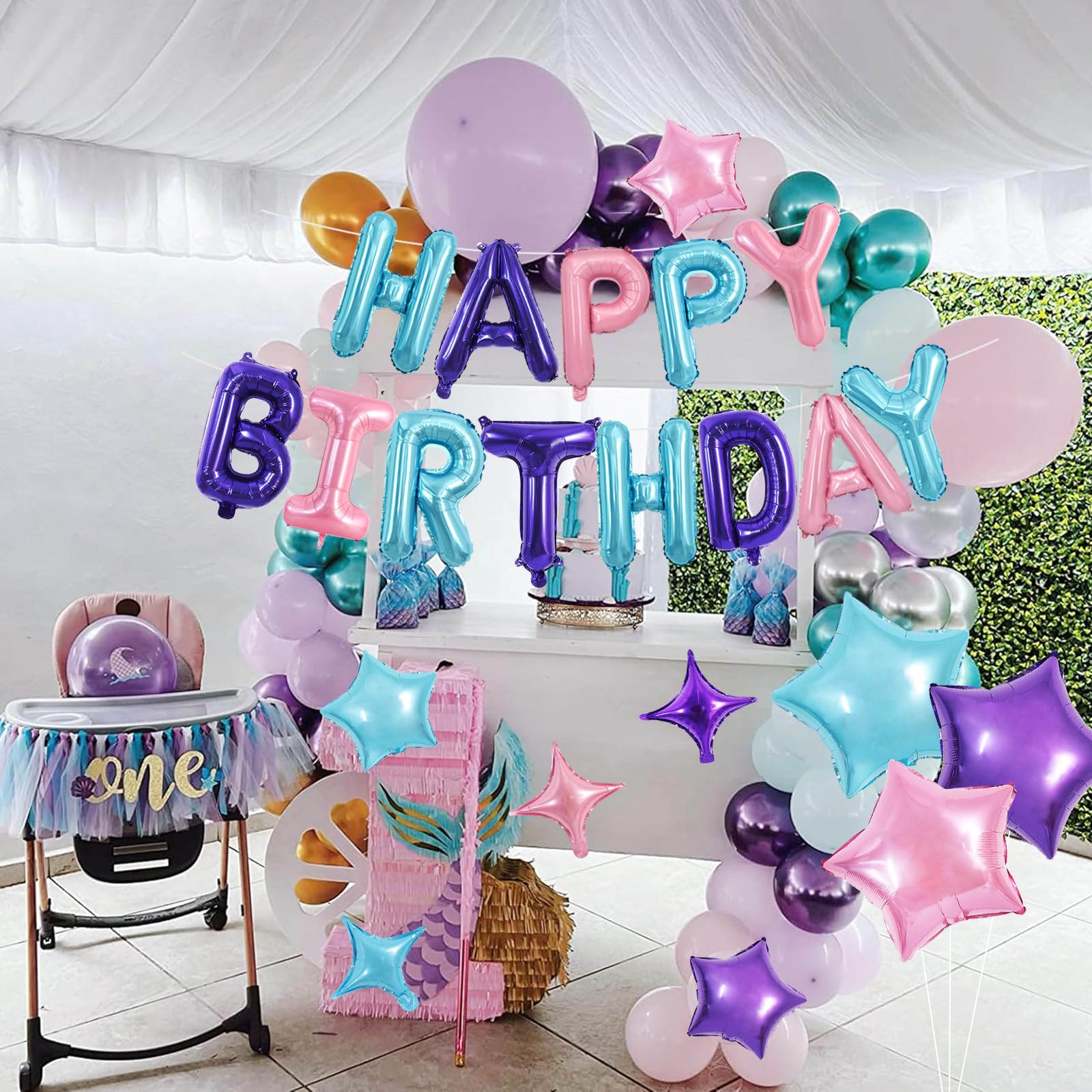 TONIFUL straw and glue dots pack for easy balloon setup