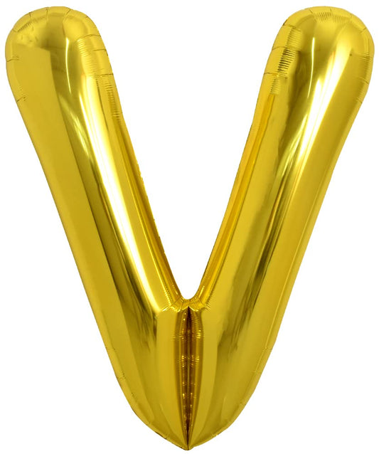 TONIFUL V gold foil balloon for a dramatic centerpiece and photo moments.