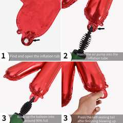 TONIFUL party balloons with ribbon set for easy setup.