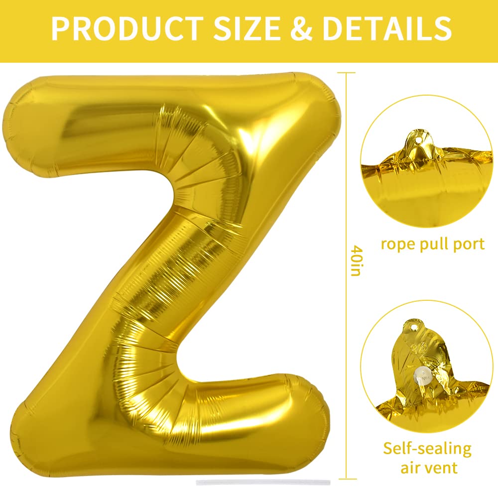TONIFUL z-balloon gold foil close-up highlighting shine and details