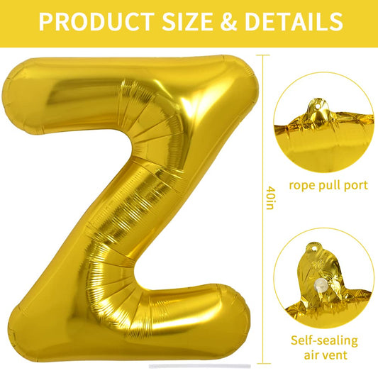TONIFUL z-balloon gold foil close-up highlighting shine and details