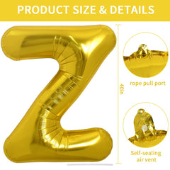TONIFUL z-balloon gold foil close-up highlighting shine and details