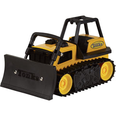 Tonka bulldozer dirt-dig scene invites imaginative site tasks