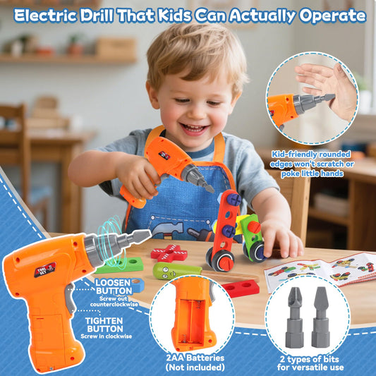 TONZE Kids Tool Set apron lets children role-play as young tinkerers.