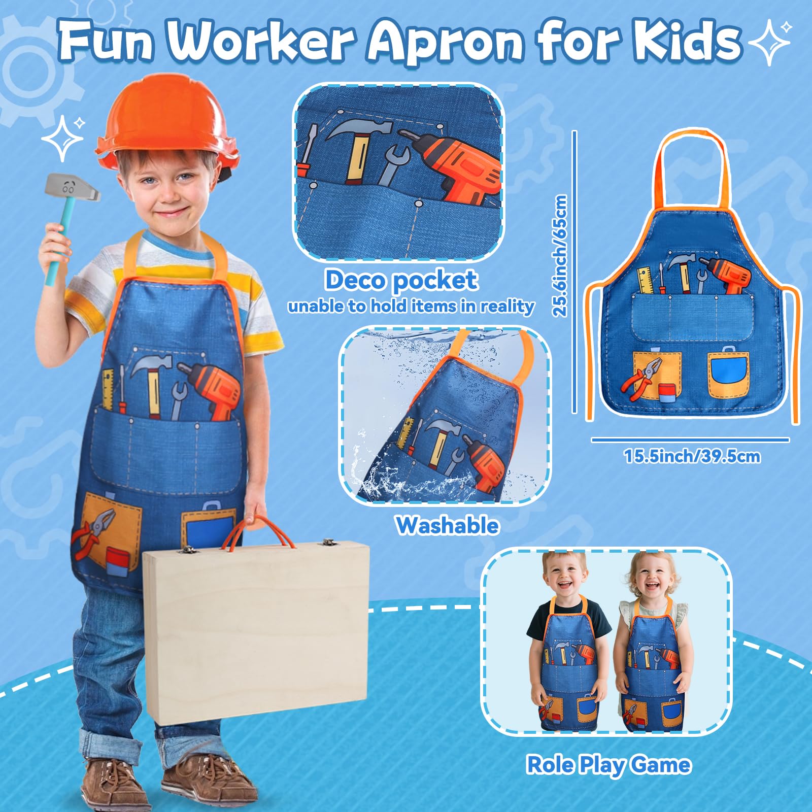 TONZE Kids Tool Set screwdriver supports fastening practice and coordination.